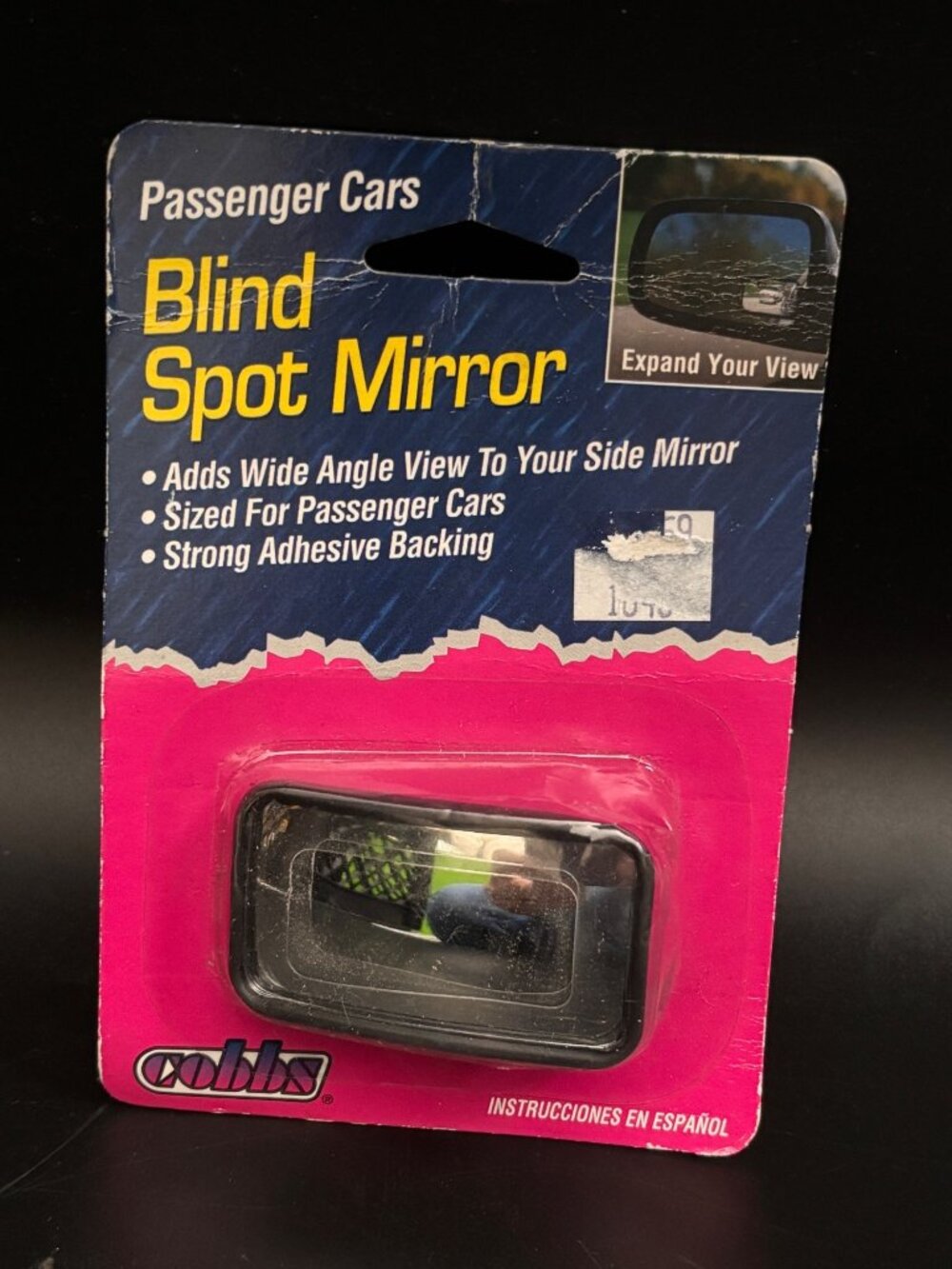 Blind Spot Mirror For Passenger Cars With Adhesive Backing By Cobbs